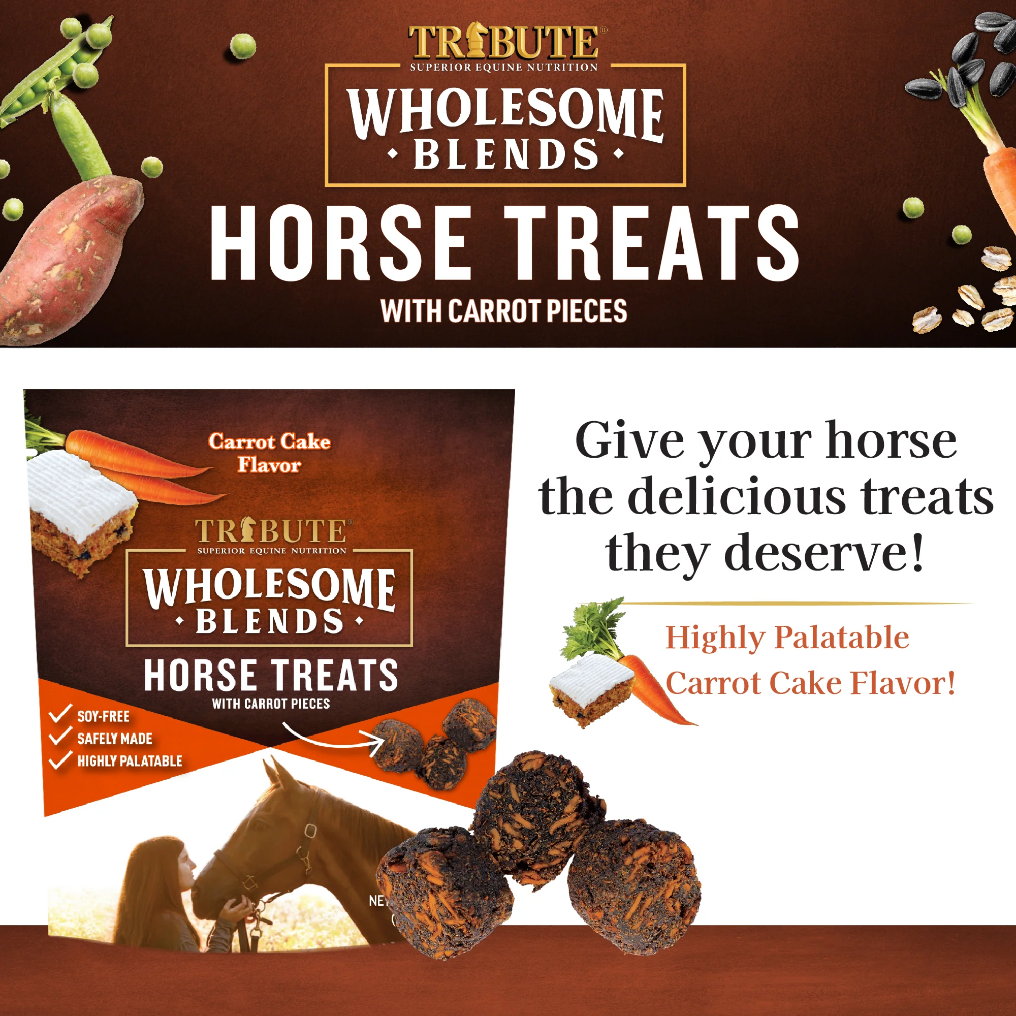 Carrot Cake Wholesome Blends® Horse Treats - Image 4