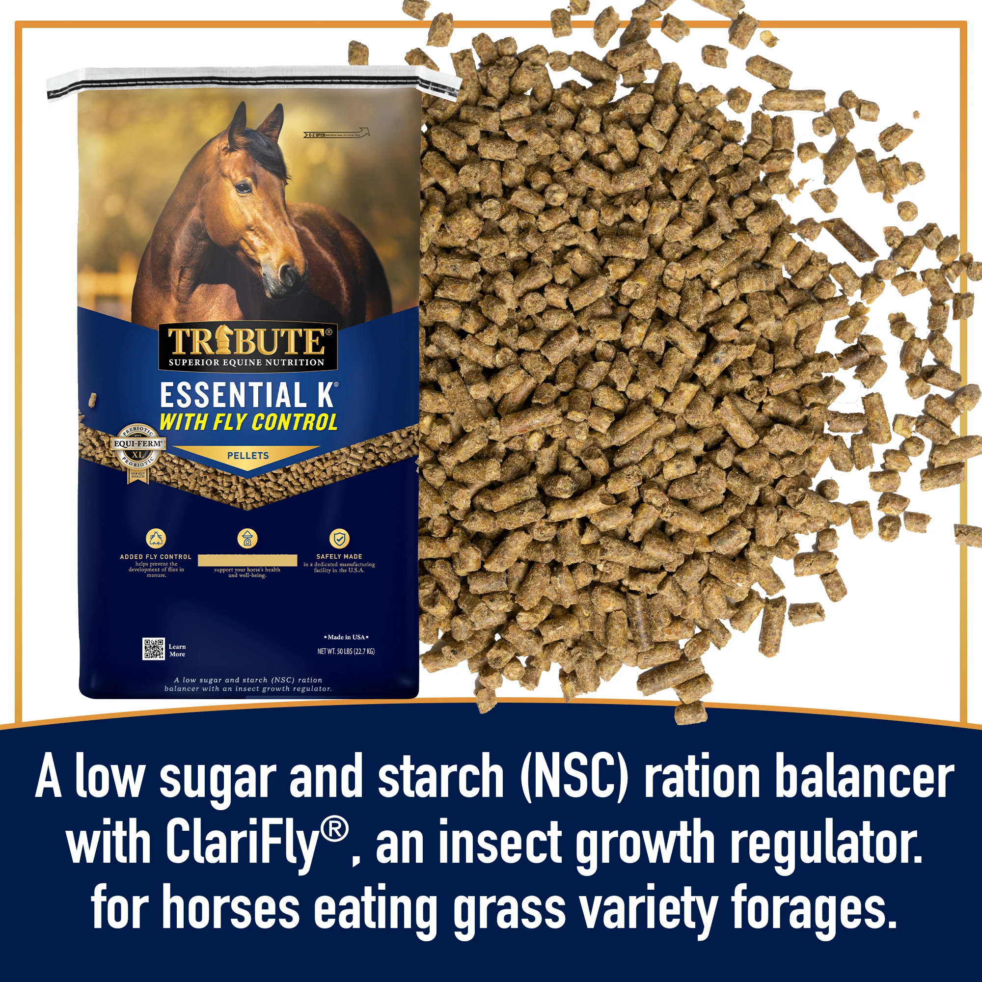 Essential K® with Fly Control, Pelleted, Low NSC Ration Balancer - Image 5