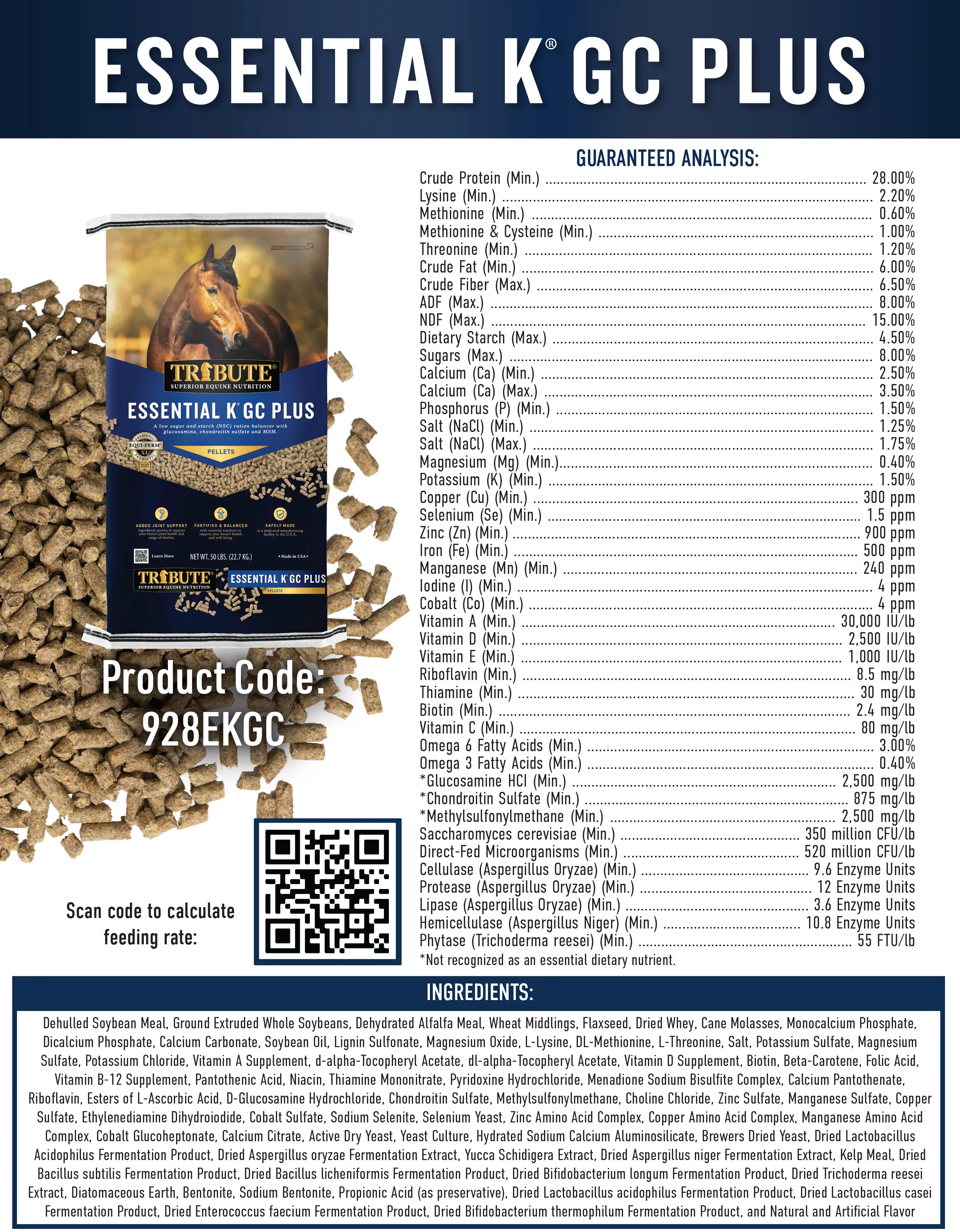 Essential K® GC Plus, Pelleted, Low NSC Ration Balancer with Joint Support - Image 3