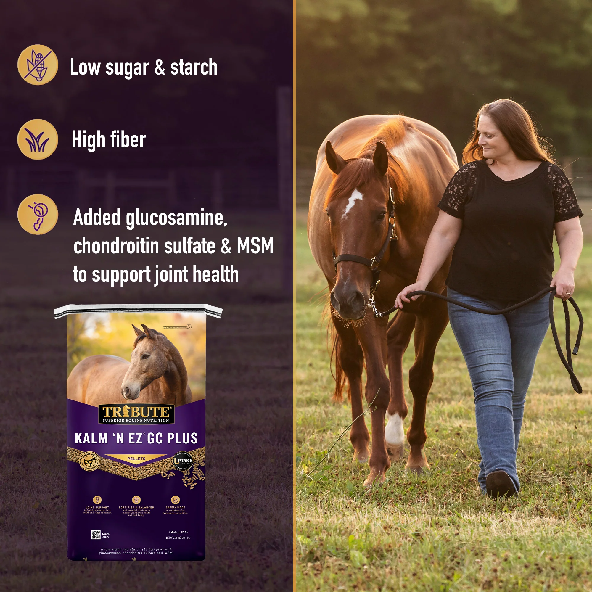 Kalm 'N EZ® GC Plus, Low NSC Feed with Joint Support - Image 5