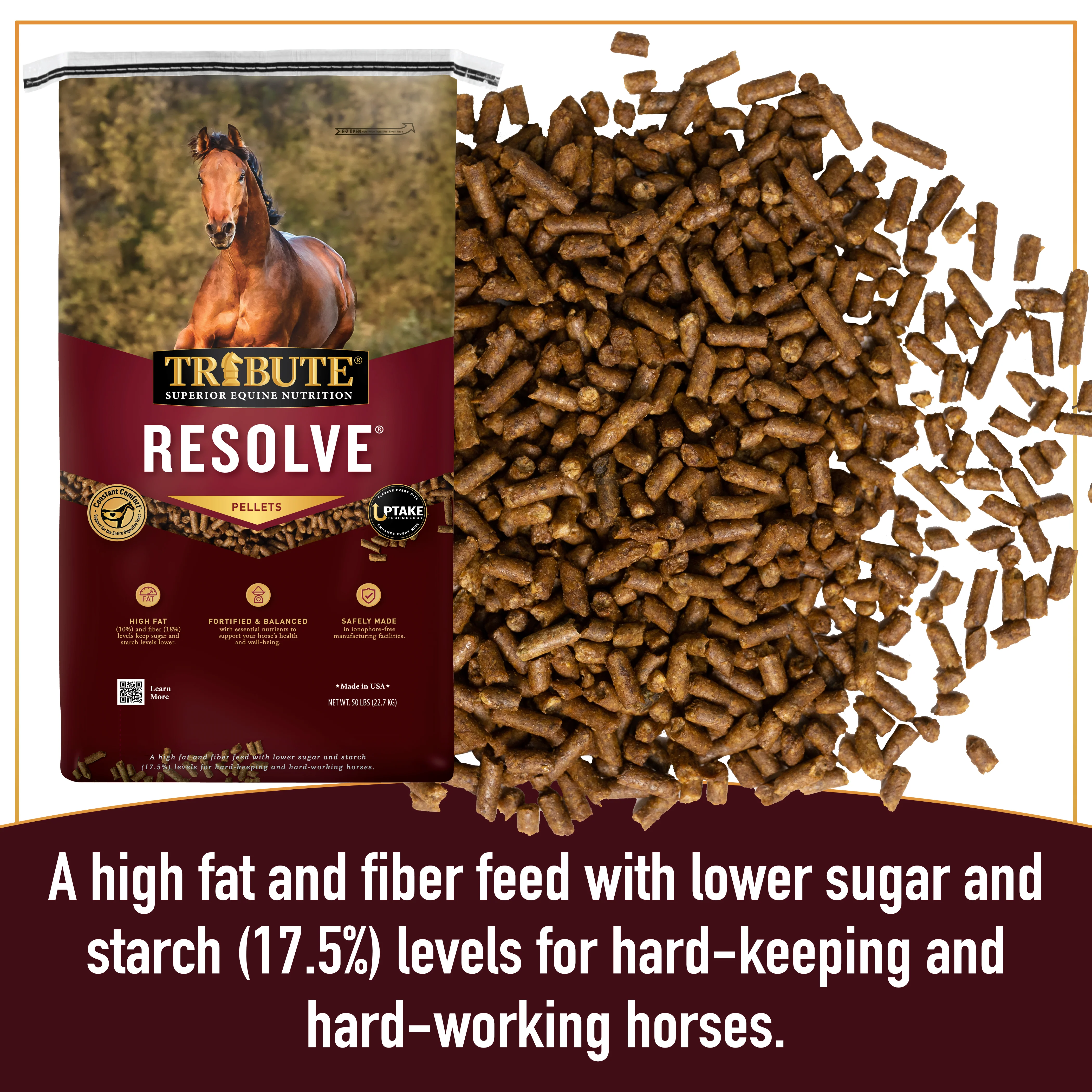 Resolve®, Pelleted, Low NSC, High Fat, High Fiber Feed - Image 4