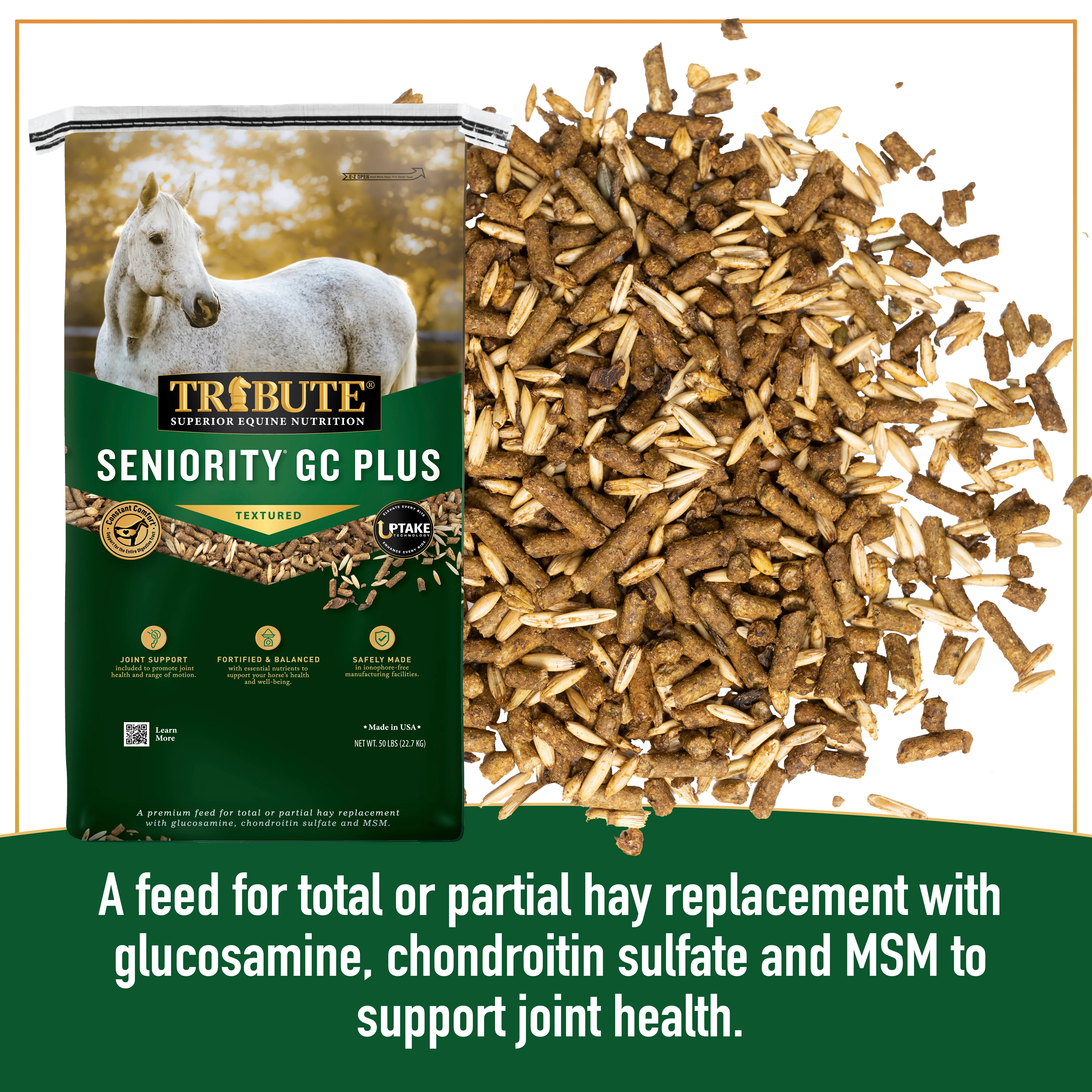 Seniority® GC Plus Horse Feed, Textured, Hay Replacement Feed with Joint Support - Image 5