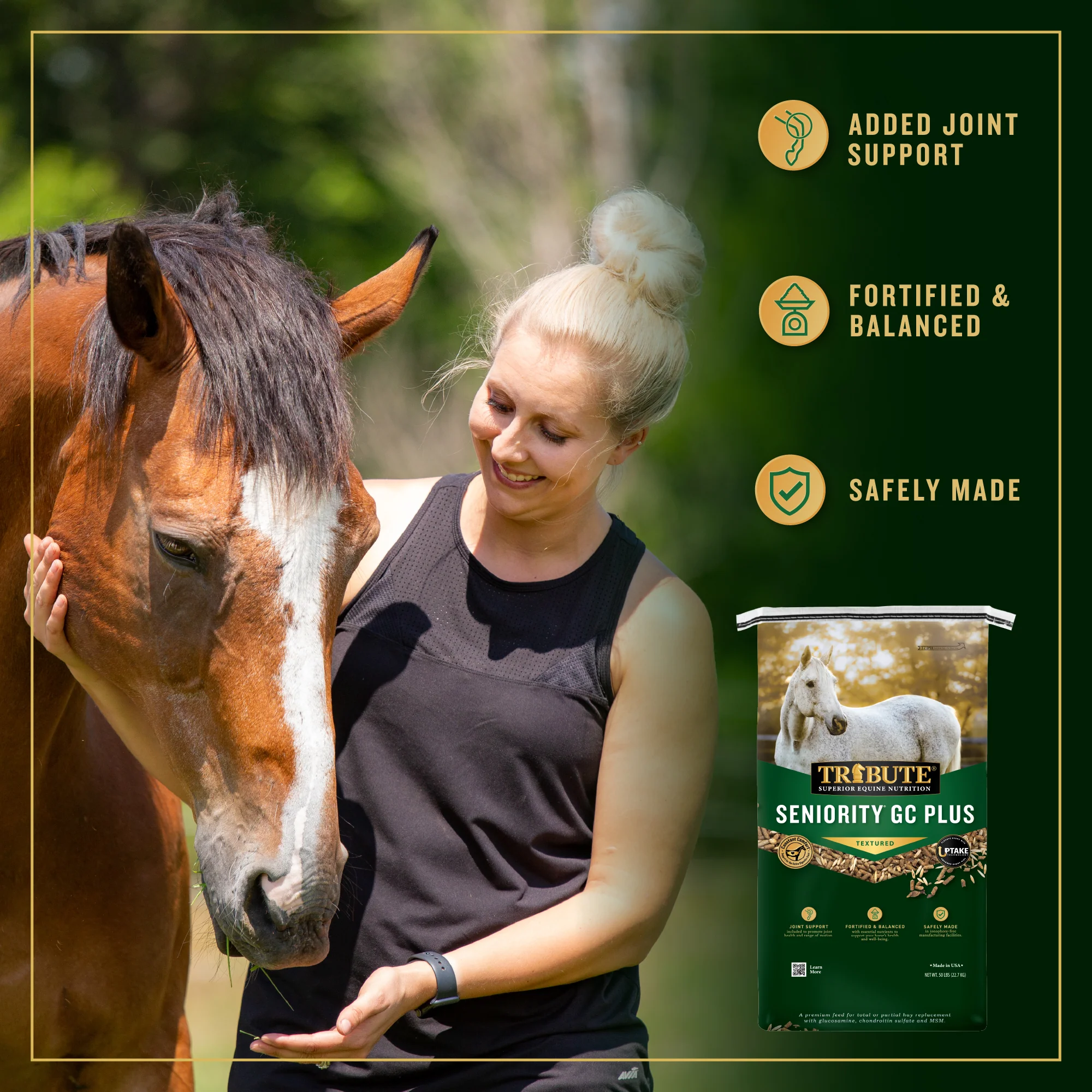 Seniority® GC Plus Horse Feed, Textured, Hay Replacement Feed with Joint Support - Image 6