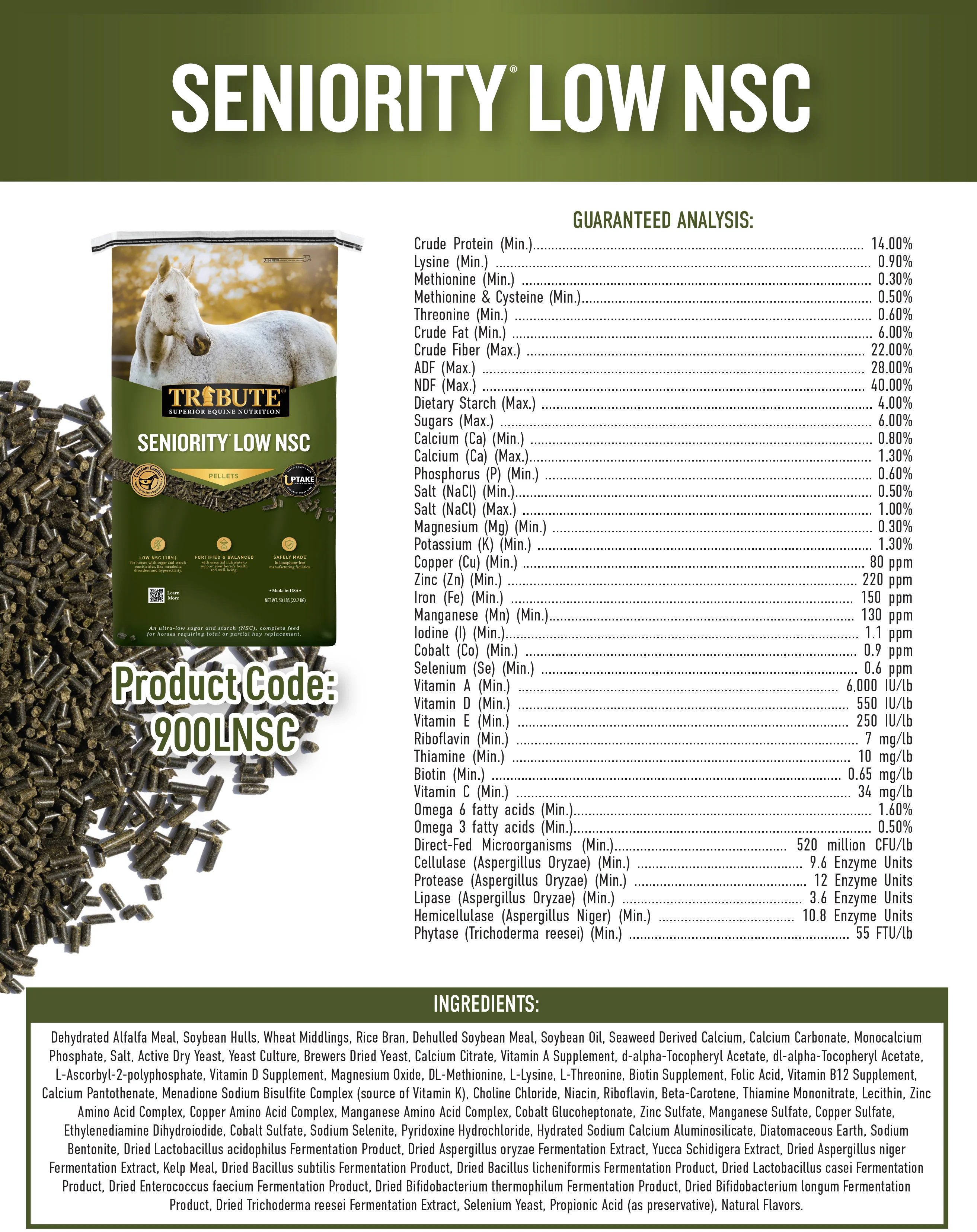 Seniority® Low NSC (10%), Horse Feed - Image 4