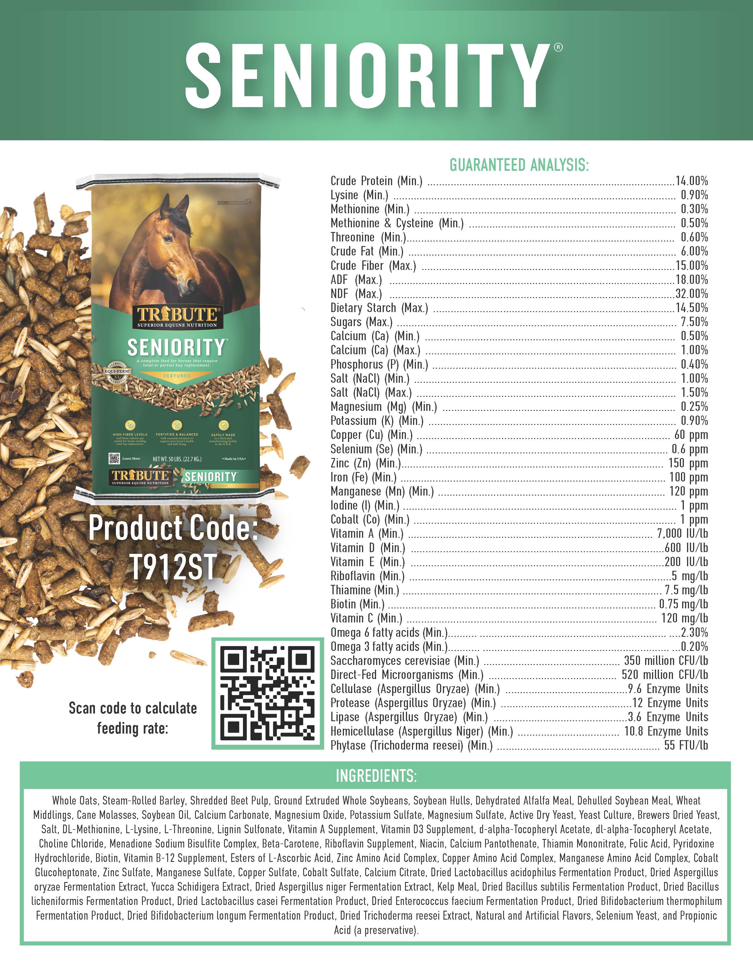 Seniority® Textured, Hay Replacement Feed - Image 3