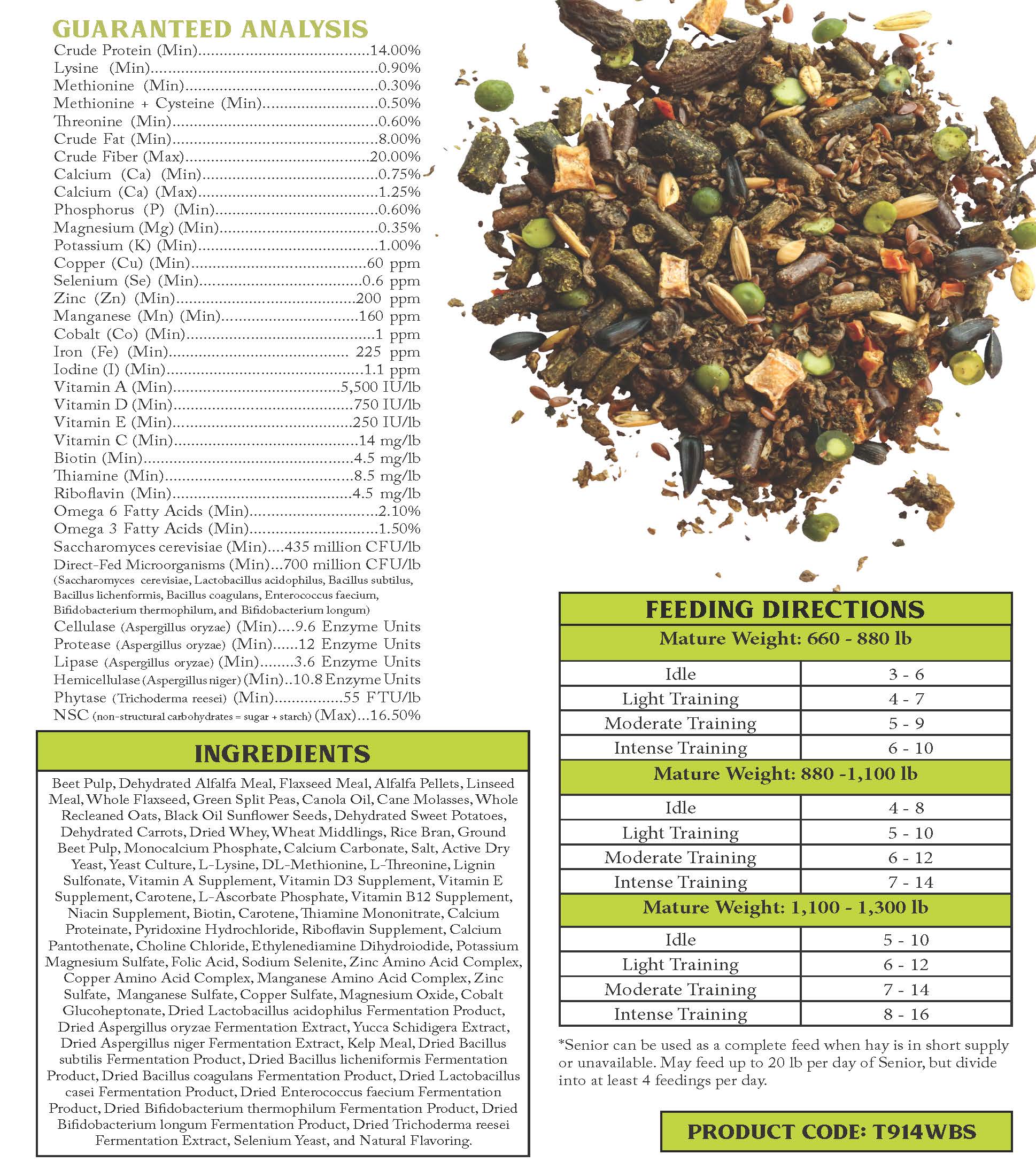 Wholesome Blends® Senior, Soy-Free, Textured, Low NSC Feed - Image 3